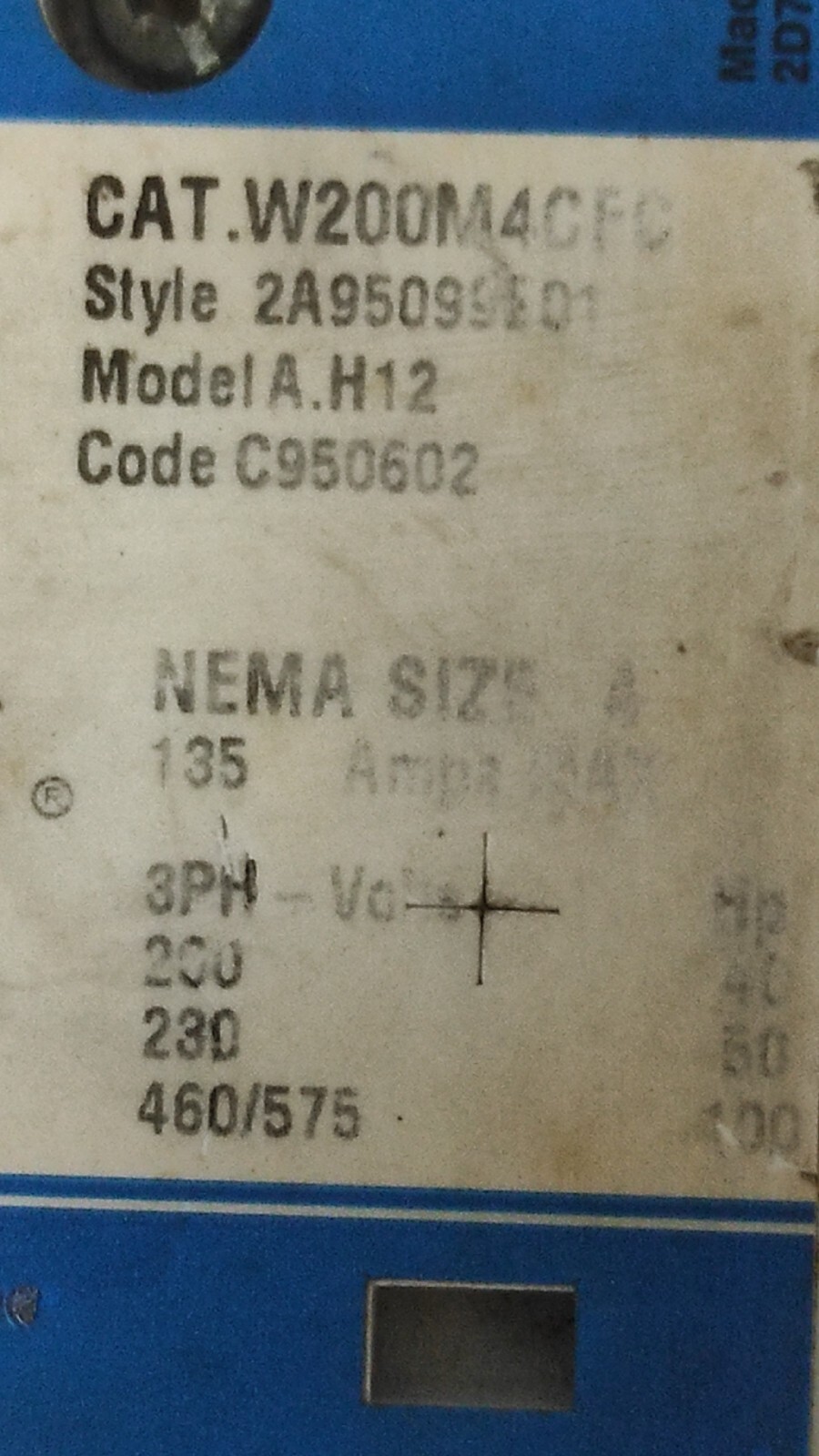 admin/uploads/uploads/Cutler Hammer w200m4cfc - W200M4CFC Motor Starter - 120V, 60Hz_2.webp